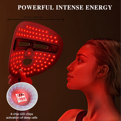 LED Facial Therapy Mask — Full-Face Red Light Treatment