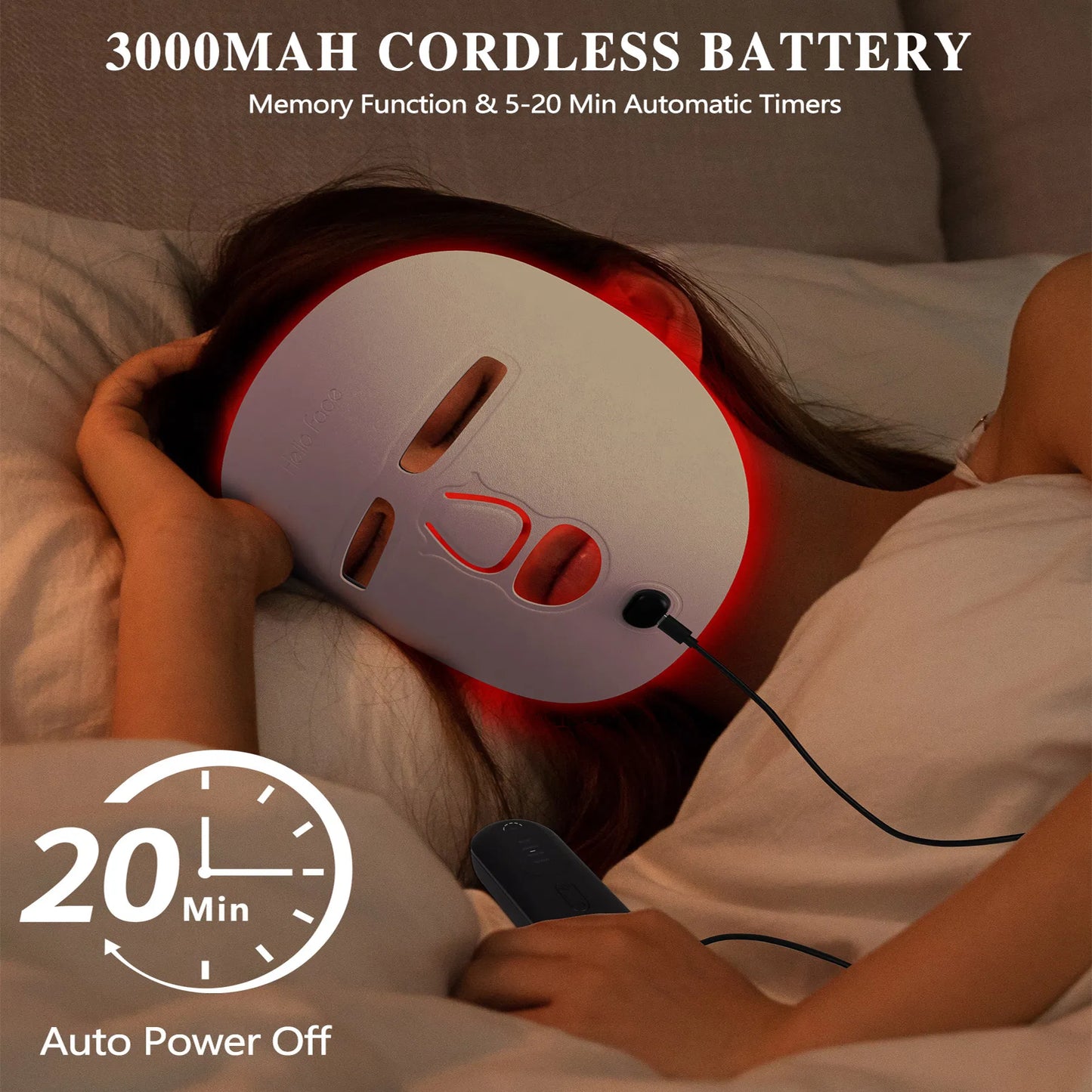 LED Facial Therapy Mask — Full-Face Red Light Treatment