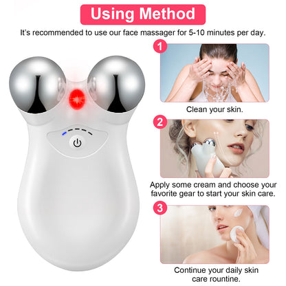 Microcurrent Face & Neck Roller — 5-Gear Skin Lifting Device