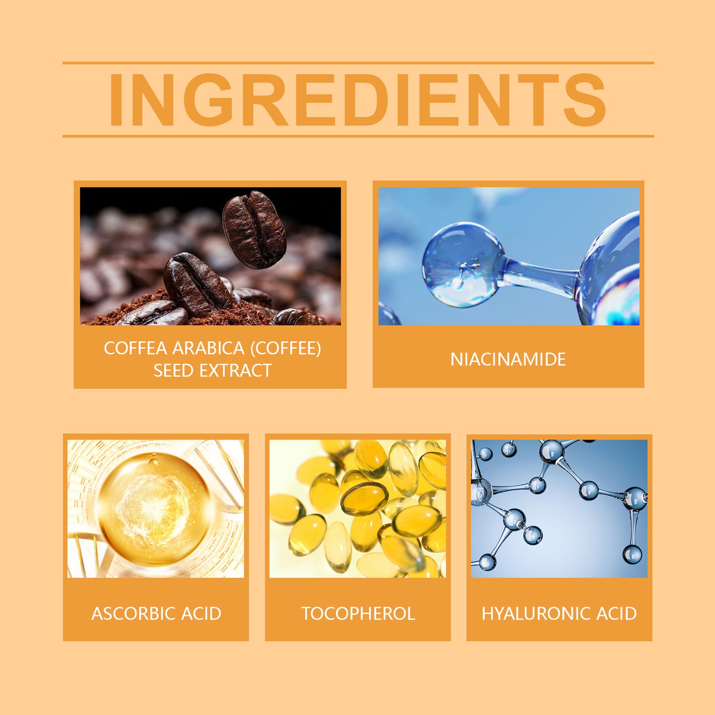 Hoygi Vitamin C Serum Hydrates Soft And Delicate Skin Moisturizing, Moisturizing And Brightening Face Serum
