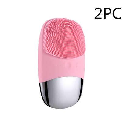 Silicone Electric Face Cleansing Brush — Gentle Skin Massager