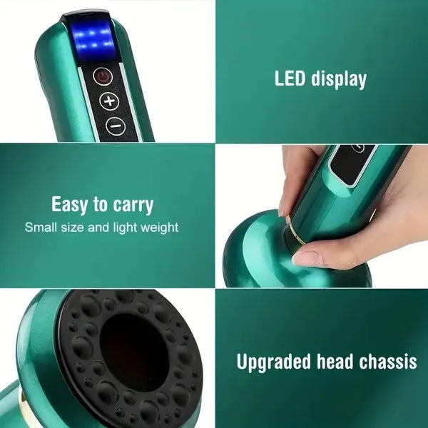 Body Gua Sha Vacuum Massager — 12-Level Electric Cupping Device
