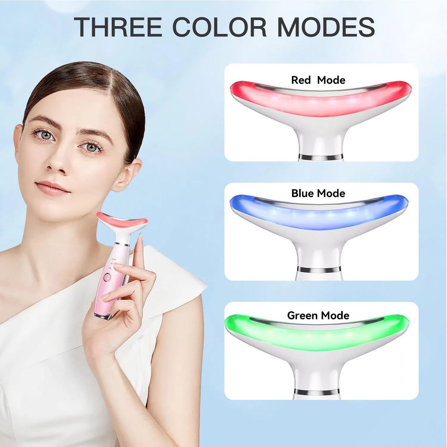 3-in-1 Facial Sculpting Massager — Thermal Vibration Face Tool