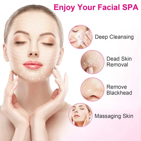 Waterproof Facial Spin Brush — 5-Head Electric Cleansing System