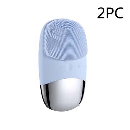 Silicone Electric Face Cleansing Brush — Gentle Skin Massager