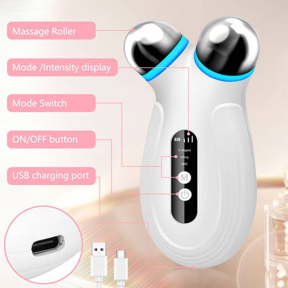Microcurrent Anti-Aging Facial Device — Boost Absorption & Reduce Wrinkles
