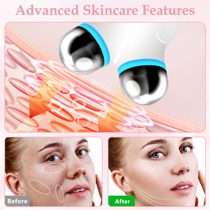 Microcurrent Anti-Aging Facial Device — Boost Absorption & Reduce Wrinkles