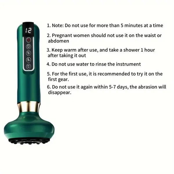 Body Gua Sha Vacuum Massager — 12-Level Electric Cupping Device