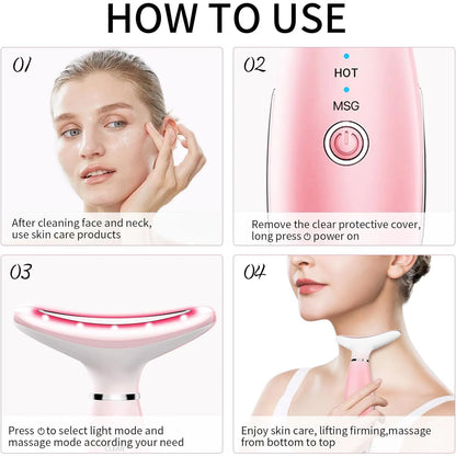 3-in-1 Facial Sculpting Massager — Thermal Vibration Face Tool