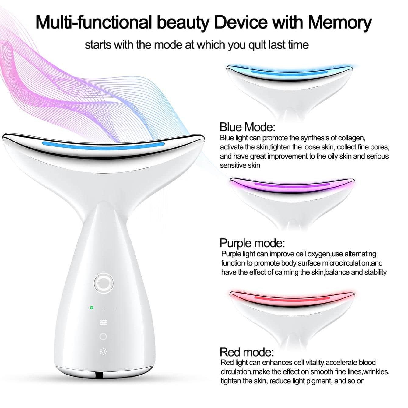 Face & Neck Skin Tightening Device — Firming Facial Massager