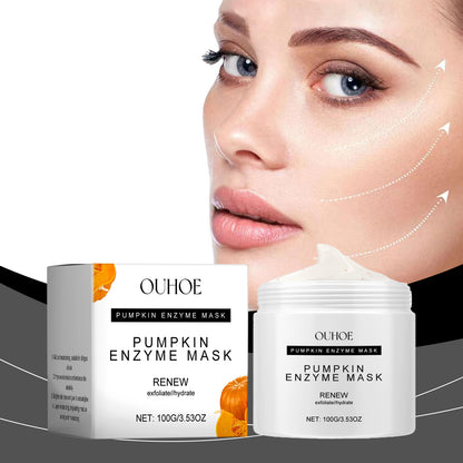 OUHOE Pumpkin Enzyme Mud Mask — Deep Pore Cleansing & Nourishing