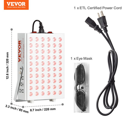 Red Light Therapy Panel — 80W Full Body LED Device