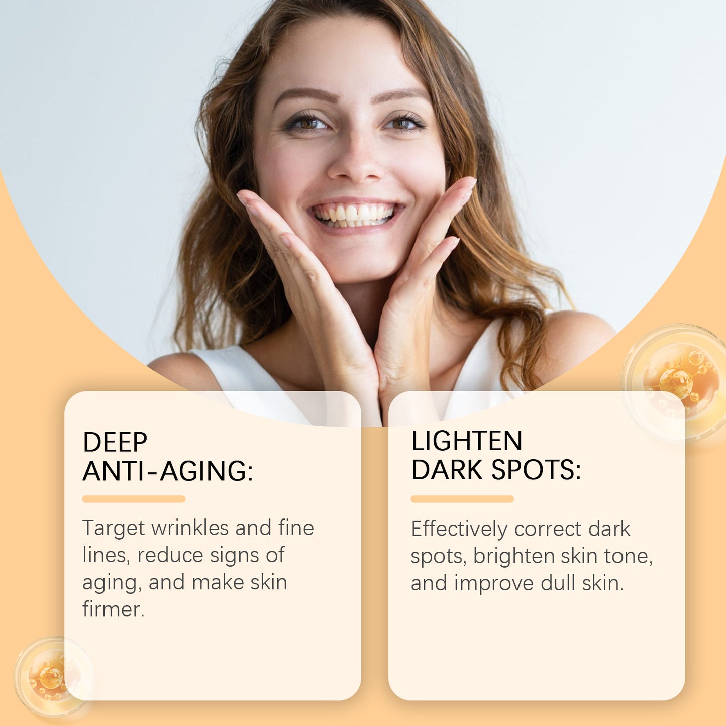 Hoygi Vitamin C Serum Hydrates Soft And Delicate Skin Moisturizing, Moisturizing And Brightening Face Serum