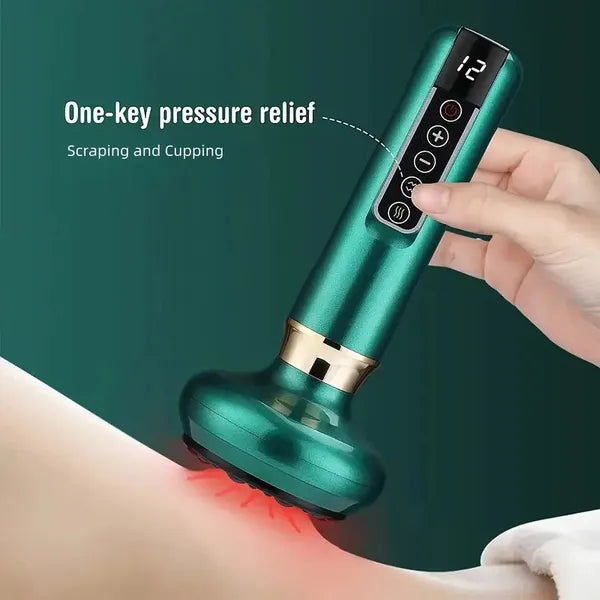 Body Gua Sha Vacuum Massager — 12-Level Electric Cupping Device