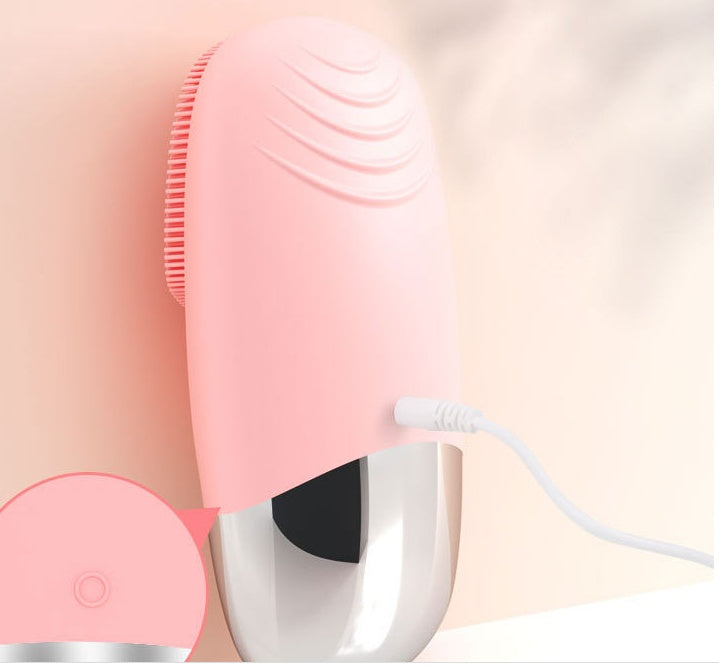 Silicone Electric Face Cleansing Brush — Gentle Skin Massager