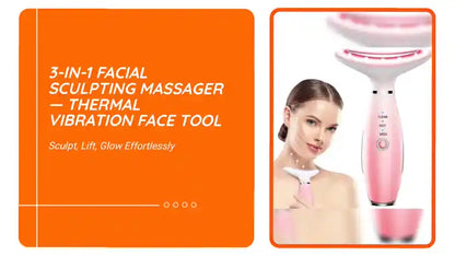 3-in-1 Facial Sculpting Massager &mdash; Thermal Vibration Face Tool by@Outfy
