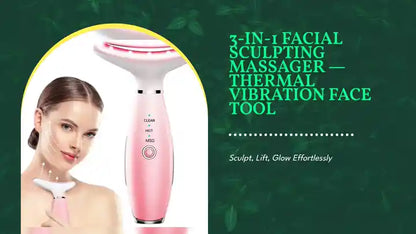 3-in-1 Facial Sculpting Massager &mdash; Thermal Vibration Face Tool by@Outfy