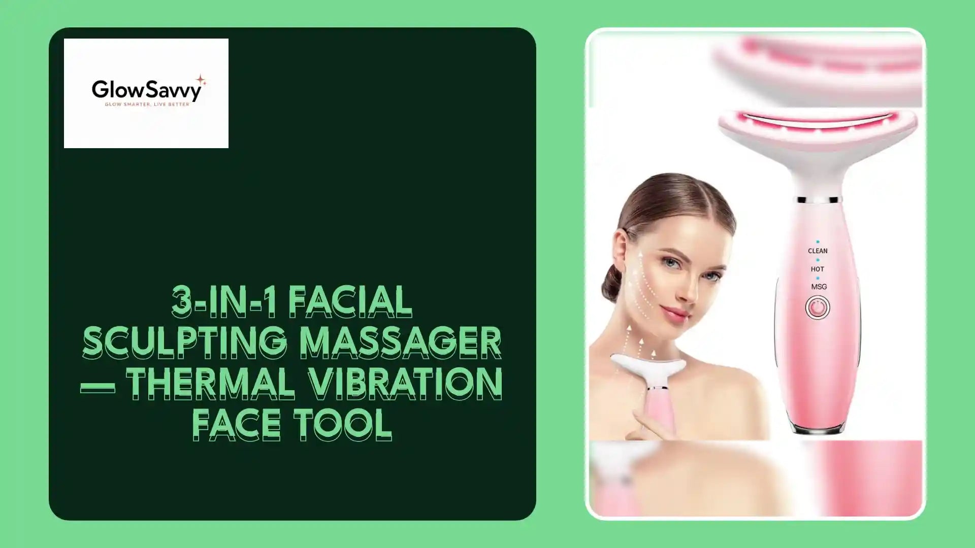 3-in-1 Facial Sculpting Massager &mdash; Thermal Vibration Face Tool by@Outfy