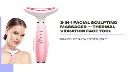 3-in-1 Facial Sculpting Massager &mdash; Thermal Vibration Face Tool by@Outfy